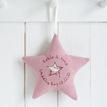 Personalised Embroidered Hanging Star Gift, 2 of 11