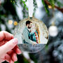Personalised Photo First Christmas Engaged Decoration, thumbnail 7 of 9