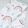 Rainbow Baby Blanket | New Baby Gift, thumbnail 1 of 2