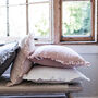Oli Ruffle Linen Cushion Silver Grey, thumbnail 6 of 8