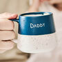 Personalised Colour Dipped Stoneware Mug For Him, thumbnail 5 of 5