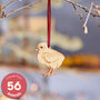 Easter Chick Hanging Wooden Easter Decoration, thumbnail 1 of 10