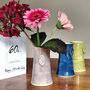 60th Birthday Anniversary Handmade Vase With Ceramic Tag, thumbnail 1 of 8
