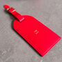 Personalised Monogram Leather Luggage Tag, thumbnail 1 of 12