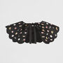 Floral Ditsy Black Satin Embroidered Collar, thumbnail 1 of 5