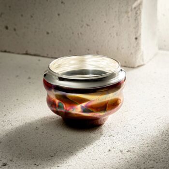Handmade Rainbow Patina Copper Cup – 350ml, 4 of 6
