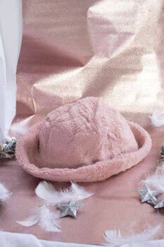 Baby Pink Fluffy Bucket Hat, 2 of 4