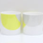 Dip Design Bone China Mug Lime And Grey, thumbnail 1 of 10