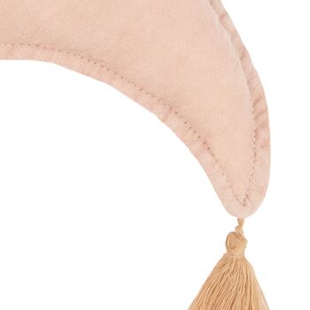 Lino Moon Cushion In Powder Pink, 2 of 2