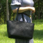 Weaving Leather Tote, thumbnail 4 of 7