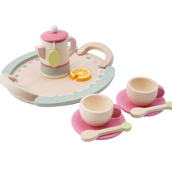 Little Tribe 10pc Pink Wooden Tea Set | Age 3years+, 2 of 6