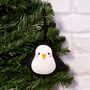 Penguin Handmade Christmas Decoration Traditional, thumbnail 1 of 2
