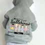 Society Of Mini Ballerinas Personalised Zip Up Hoodie, thumbnail 2 of 4