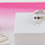 Simply Birthstone Sterling Silver Stacking Rings, thumbnail 10 of 12