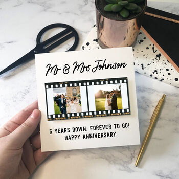 Personalised Anniversary 3D Photo Card, 3 of 6