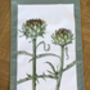 Artichoke Painting Cotton Tea Towel, thumbnail 2 of 4