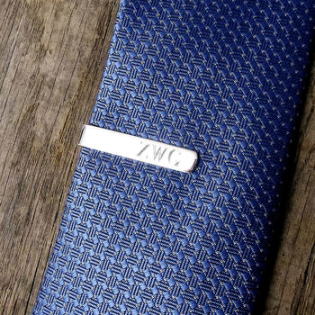 Sterling Silver Skinny Tie Clip, 2 of 6