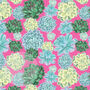 Luxury Succulent Print Pink Gift Wrap Sheets, thumbnail 1 of 5