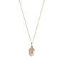 Gold Plated Acorn Necklace Hadrians Wall Path Symbol, thumbnail 2 of 3