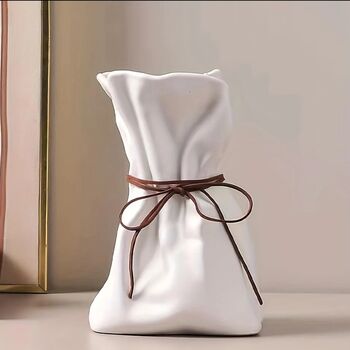 Ceramic Paper Bag Vase, 2 of 4