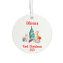 Personalised Baby's 1st Christmas Bauble Decoration, thumbnail 2 of 5
