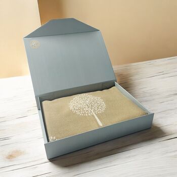 Gift Boxed Cashmere Tree Of Life Scarf, 9 of 12