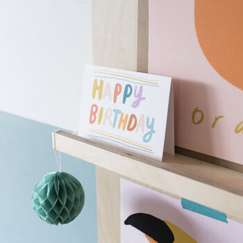 Happy Birthday Colourful Card, 3 of 3