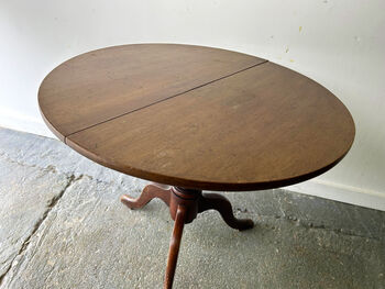 English Antique Georgian Oak Tilt Top Tripod Base Table, 7 of 12
