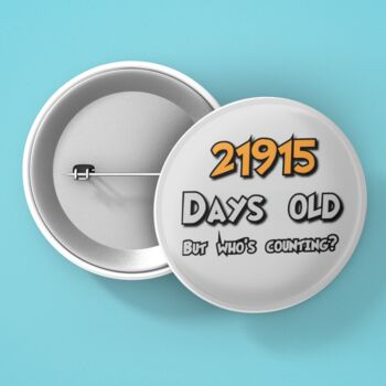 Personalised Age In Days Birthday Badge, 5 of 7