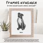 Personalised Staffie Memorial Portrait Print With Wings, thumbnail 7 of 10
