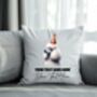 Personalised Poodle Birthday Congratulations Party Cushion, thumbnail 2 of 2