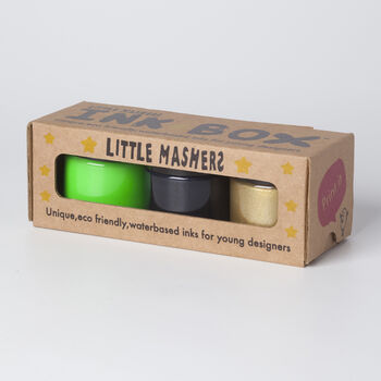 Eco Friendly Fabric Inks Gold, Silver, Glow, 6 of 12
