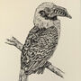 V Is For Visayan Hornbill Bird Illustration Print, thumbnail 4 of 6