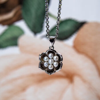 Royal Pearl Flower Pendant, 3 of 12