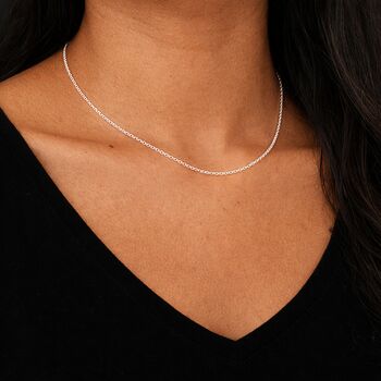 Sterling Silver Medium Belcher Chain Necklace – 16in To 30in, 4 of 10