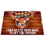 No Eye Deer What To Get You! 3D Pop Up Funny Christmas Card! Best Joke Xmas Card For Him And Her, thumbnail 7 of 9