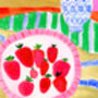 Strawberries Still Life Art Print Watercolour Poster, thumbnail 3 of 6