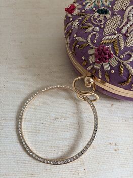 Purple Colourful Bangle Clutch, 12 of 12