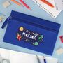 Personalised Space Pencil Case In Blue, thumbnail 1 of 2