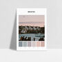 Harbourside At Sunset, Bristol, Colour Palette Print, thumbnail 2 of 3