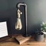 Steampunk Pipe Desk Lamp – Vintage Industrial Light, thumbnail 1 of 6