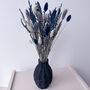 Navy Blue Dried Flower Arrangement With Lavender, thumbnail 5 of 9