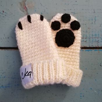 Animal Paw Baby Mitten And Bootie Set, 5 of 11