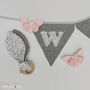 Bunting Grey And White Personalised Baby Room Decor, thumbnail 11 of 11