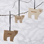 Personalised Bear Wooden Christmas Decoration, thumbnail 1 of 2