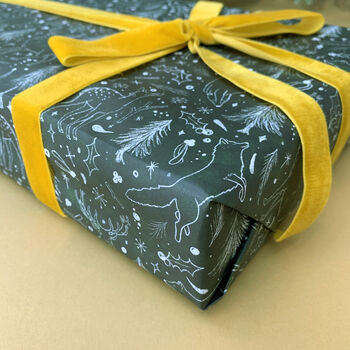 Woodland Green Christmas Wrapping Paper, 5 of 11