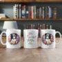 Personalised Border Collie Floral Summer Dog Wreath Gift Keepsake Mug, thumbnail 2 of 2