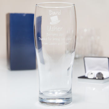 Personalised Usher Pint Glass, 2 of 5