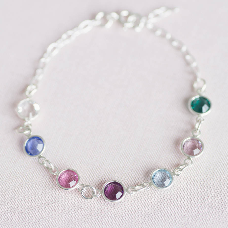 Family Birthstone Link Bracelet By Joy Corrine Smith Family Birthstone Bracelet