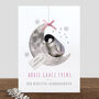 Personalised 'Baby's First Christmas' Penguin Card, thumbnail 1 of 3